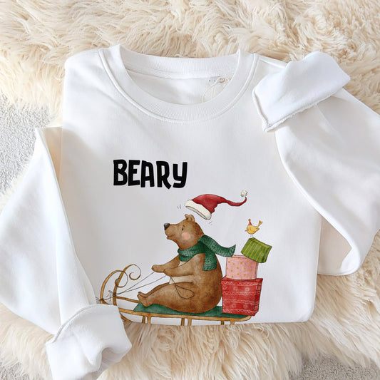 beary merry christmas jumper