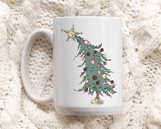 large christmas tree mug