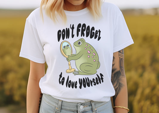 Retro Frog Love Yourself T-shirt