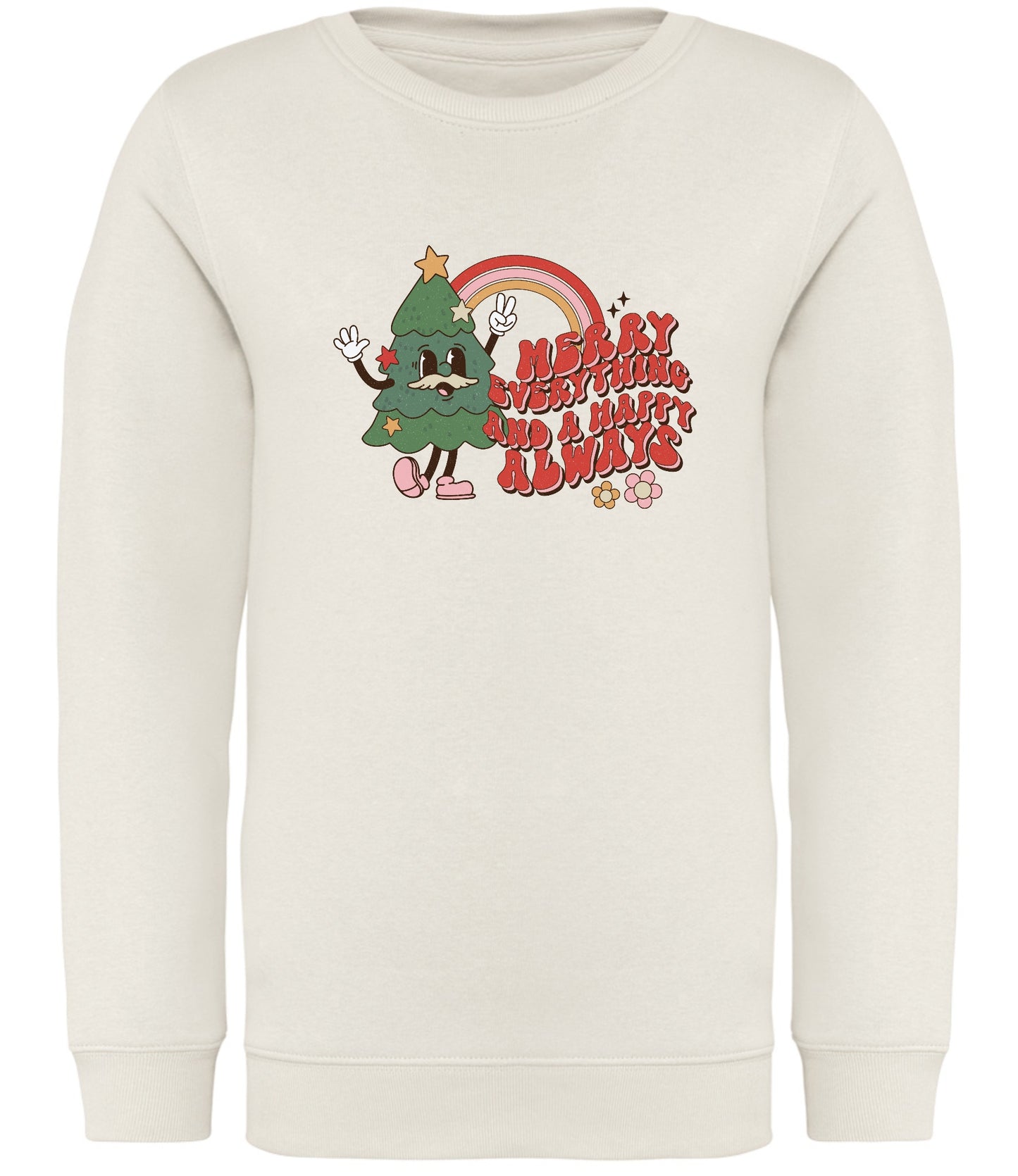 Merry Everything Retro Christmas Sweatshirt