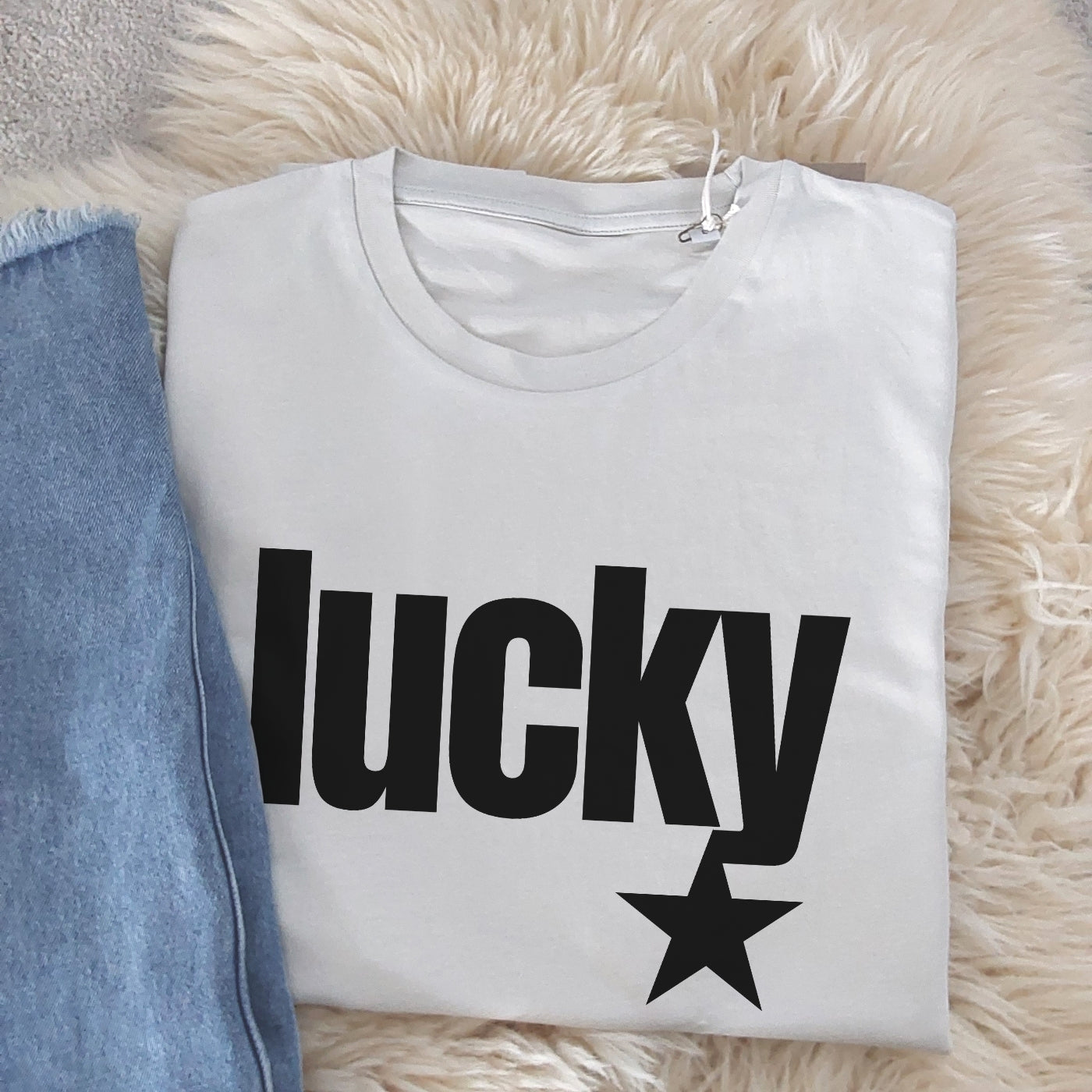 lucky star organic cotton tshirt