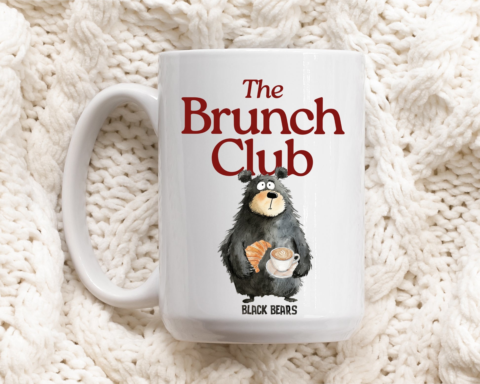 the brunch club black bears mug