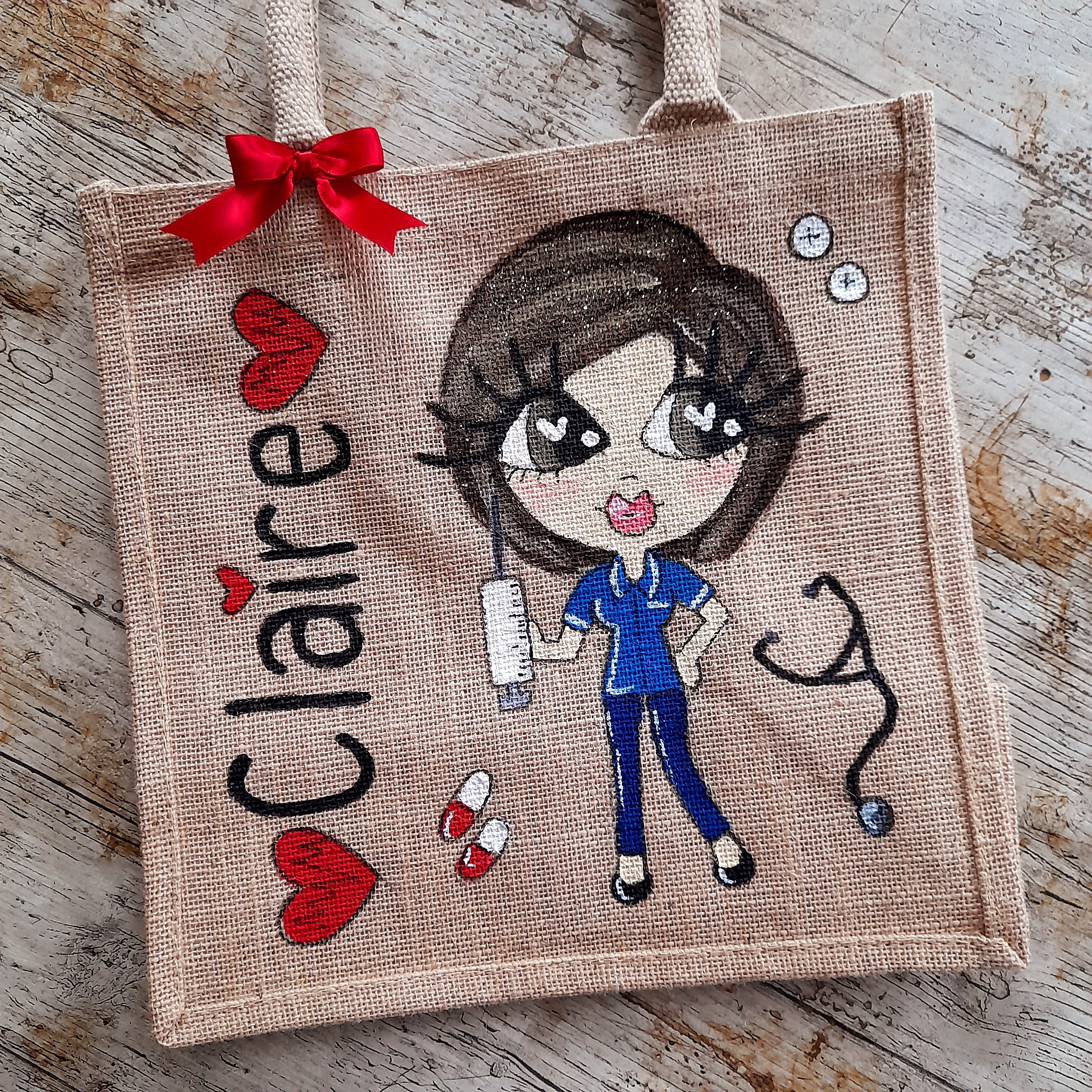 Nurse best sale jute bag