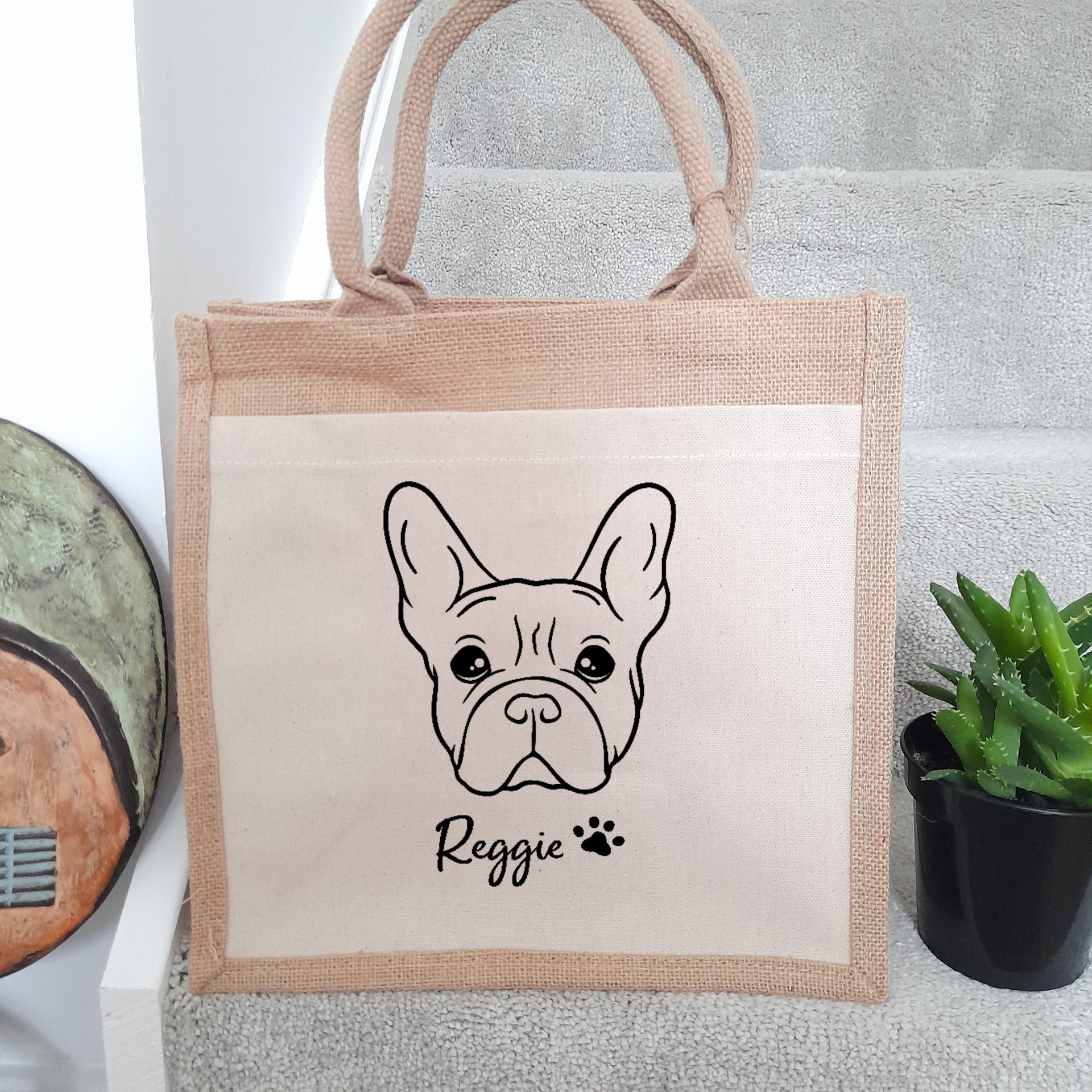 Personalised dog best sale tote bag